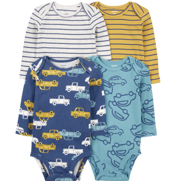 Carters - Baby 4-Piece Long-Sleeve Bodysuits